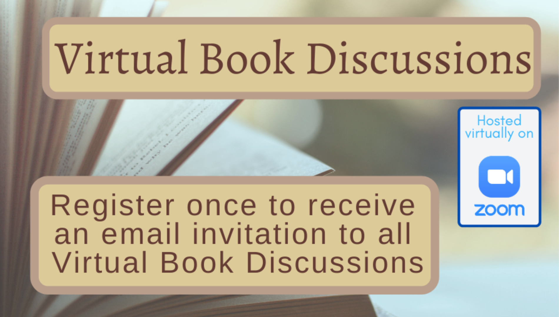 Virtual Book Discussion Registration