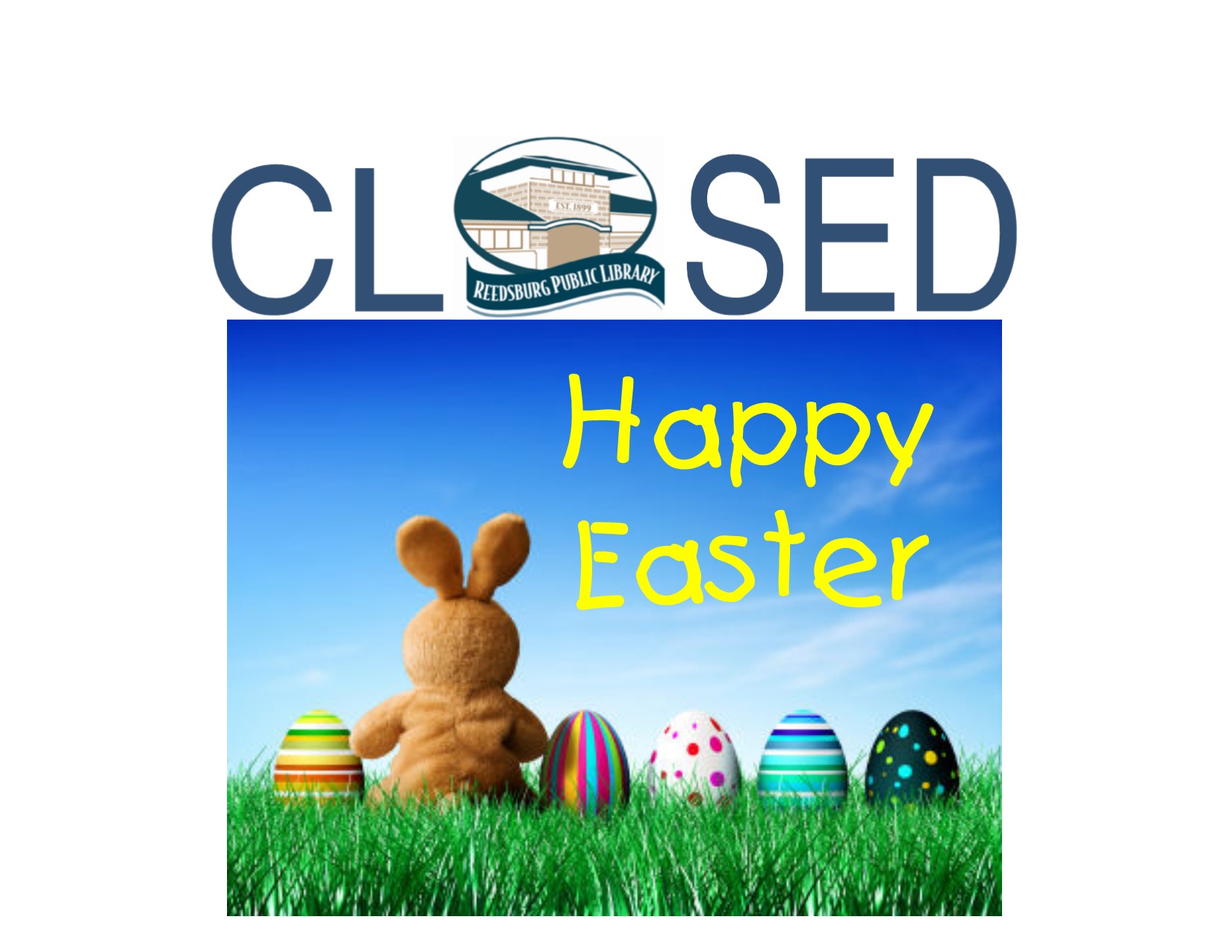 Printable Closed For Easter Sign